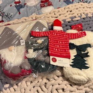 Pottery Barn Gnome Double Wine Bag and Bonus Wine Bag and cover